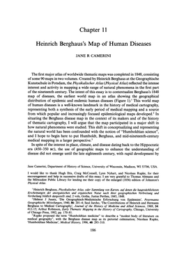 Chapter 11 Heinrich Berghaus's Map of Human Diseases