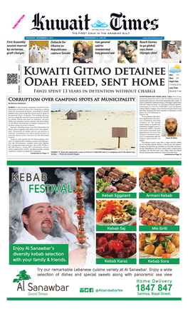 Kuwaiti Gitmo Detainee Odah Freed, Sent Home