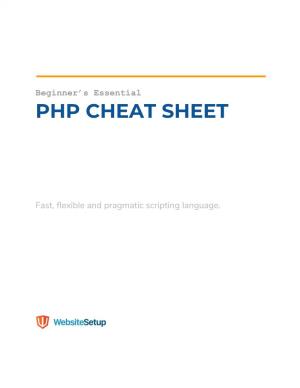 PHP-Cheat-Sheet.Pdf