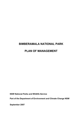 Bimberamala National Park