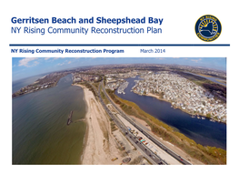 Gerritsen Beach and Sheepshead Bay NY Rising Community Reconstruction Plan