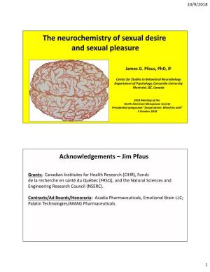 The Neurochemistry of Sexual Desire and Sexual Pleasure