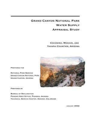 Grand Canyon National Park Water Supply Appraisal Study