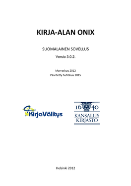 Kirja-Alan Onix