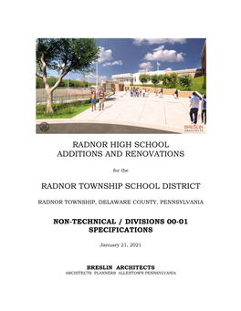 Radnor High School Additions and Renovations Radnor