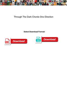 Through the Dark Chords One Direction