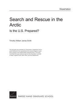 Search and Rescue in the Arctic: Is the U.S. Prepared?