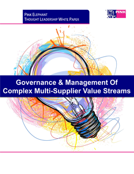 Governance & Management of Complex Multi-Supplier Value