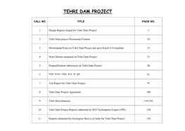 Tehri Dam Project