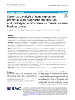 Systematic Analysis of Gene Expression Profiles Reveals