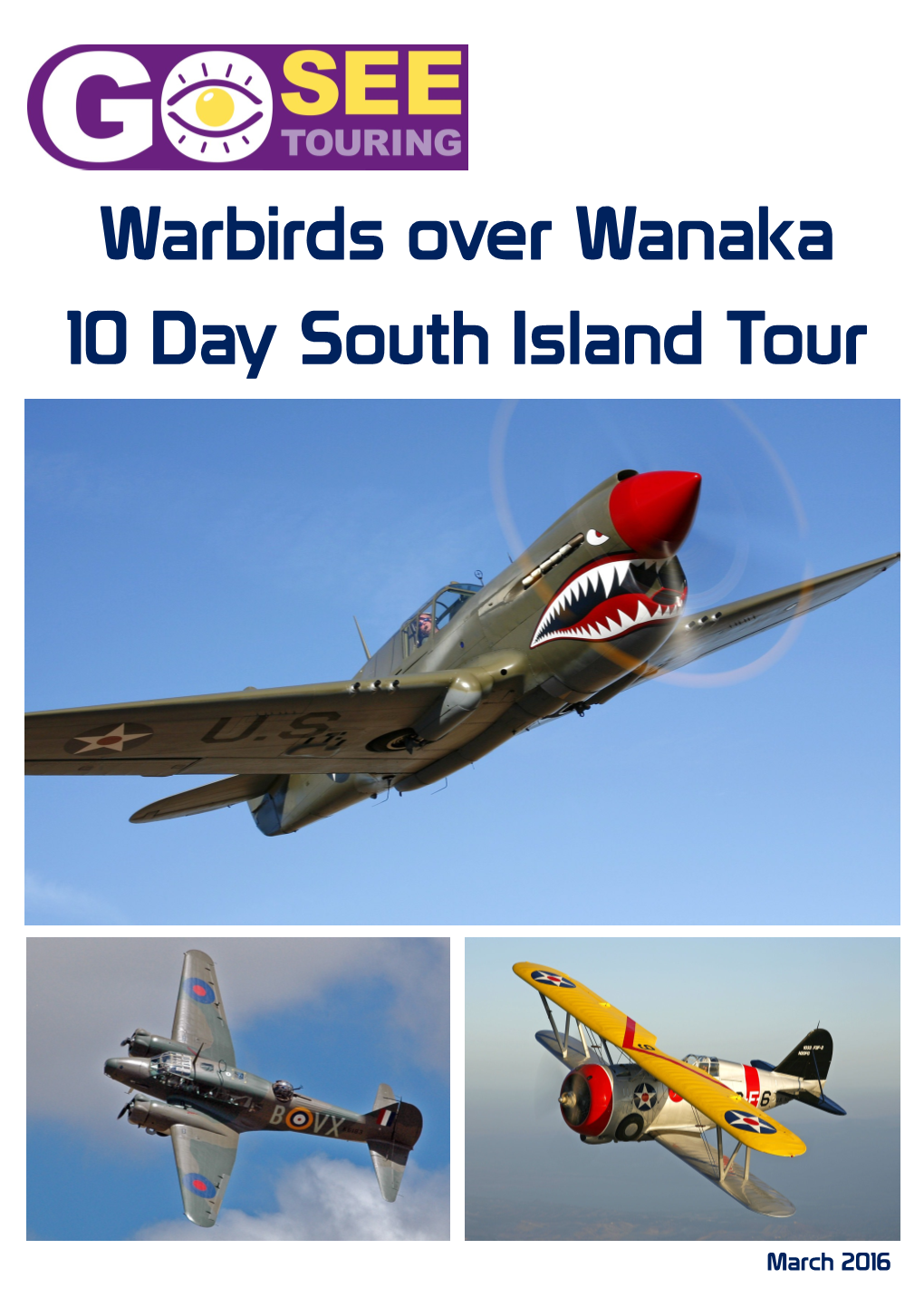 Warbirds Over Wanaka 10 Day South Island Tour