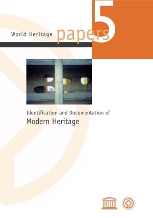Word Heritage Papers 5 ; Identification and Documentation of Modern