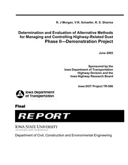 Phase II—Demonstration Project