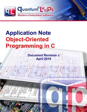 Application Note: Object-Oriented Programming in C