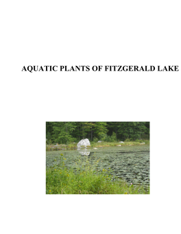 Aquatic Plants of Fitzgerald Lake