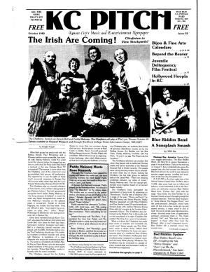 October 1982 Crgnsas (Itts Music Ani 'F.Jntertainment ~Wsfafer Issue 22 · Hac · , Chieftains to Th E Irl~ Re Omlng