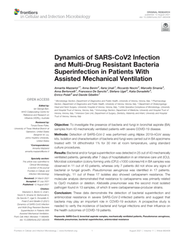 Dynamics of SARS-Cov2 Infection and Multi-Drug Resistant Bacteria Superinfection in Patients with Assisted Mechanical Ventilation