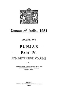 Punjab Part Iv