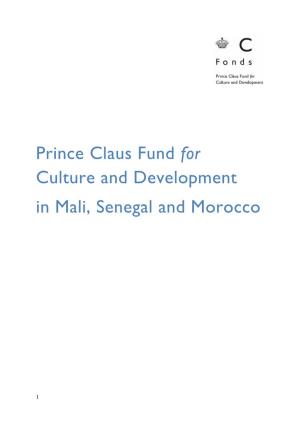 Projects PCF in Mali Senegal and Morocco