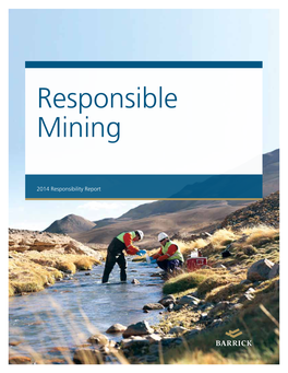 2014 Responsibility Report Table of Contents