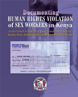 Documenting Human Rights Violations of Sex Workers in Kenya