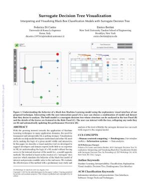 Surrogate Decision Tree Visualization Interpreting and Visualizing Black-Box Classification Models with Surrogate Decision Tree