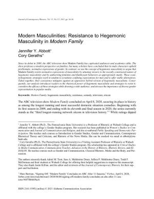 Resistance to Hegemonic Masculinity in Modern Family