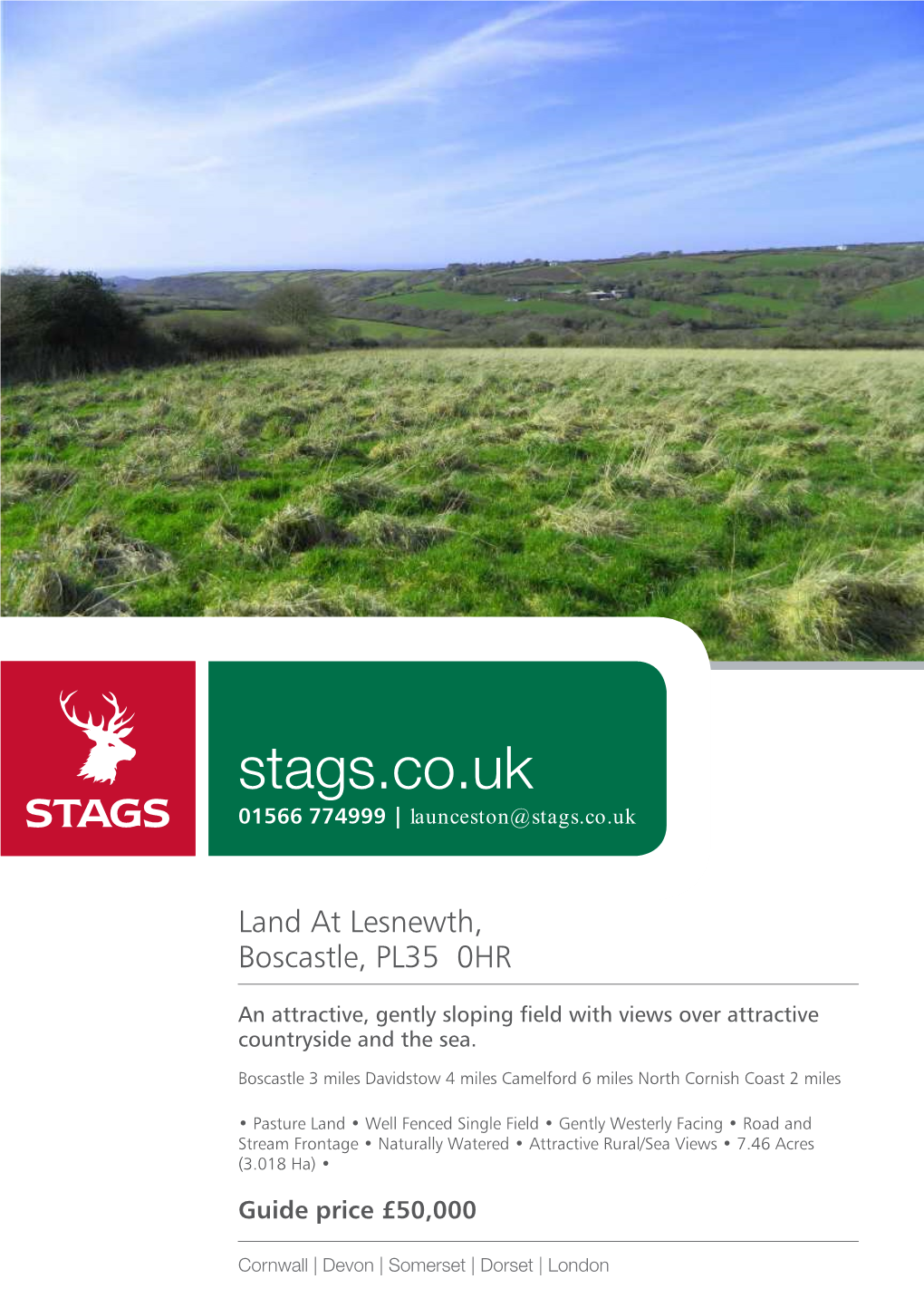 Stags.Co.Uk 01566 774999 | Launceston@Stags.Co.Uk