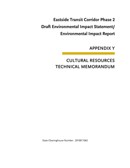 Eastside Transit Corridor Phase 2 Draft Environmental Impact Statement/ Environmental Impact Report