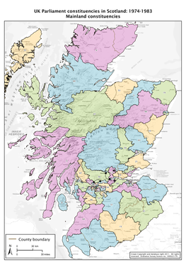 UK Parliament Constituencies in Scotland: 1974-1983 Mainland Constituencies
