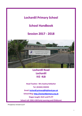 Lochardil Primary School Handbook 2017-18