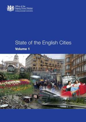 State of the English Cities (Volume 1)