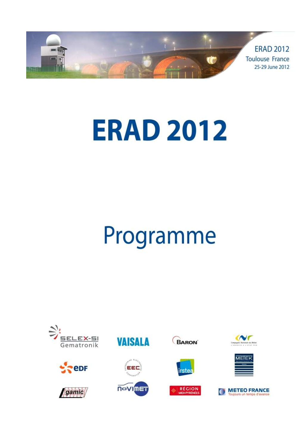 Erad2012 Programme