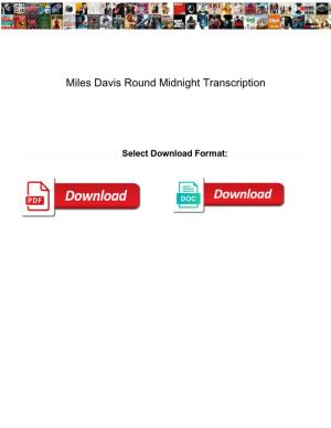 Miles-Davis-Round-Midnight-Transcription.Pdf