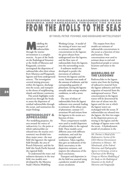 From the Atolls to the Seas by Pavel Peter Povinec and Ekkehard Mittelstaedt