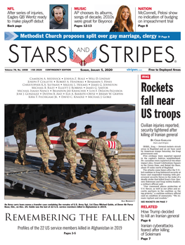 Rockets Fall Near US Troops