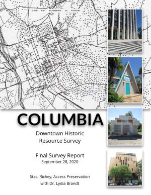 Columbia Downtown Historic Resources Survey National Register Evaluations
