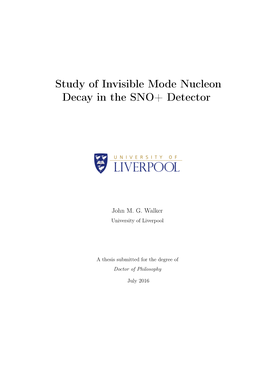 Study of Invisible Mode Nucleon Decay in the SNO+ Detector