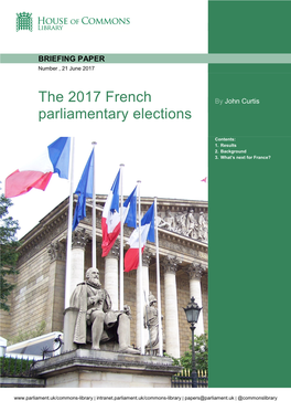 The 2017 French Parliamentary Elections