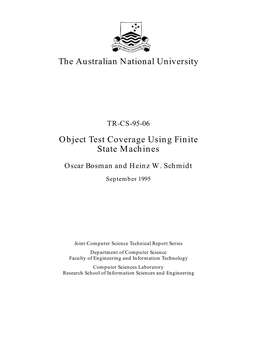 The Australian National University Object Test Coverage Using Finite