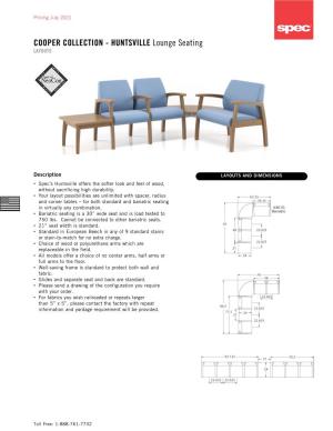 COOPER COLLECTION - HUNTSVILLE Lounge Seating LAYOUTS