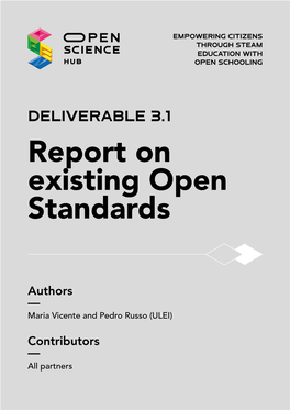 Report on Existing Open Standards