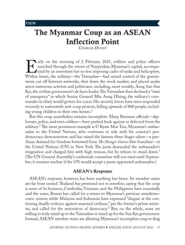 The Myanmar Coup As an ASEAN Inflection Point Charles Dunst