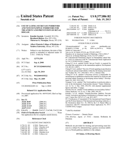 (12) United States Patent (10) Patent No.: US 8,377,886 B2 Susztak Et Al