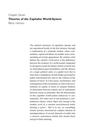 Chapter Eleven Theories of the Capitalist World-System Rémy Herrera