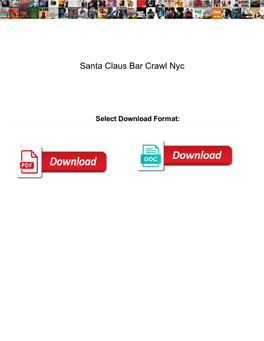 Santa Claus Bar Crawl Nyc