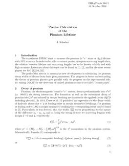 Precise Calculation of the Pionium Lifetime