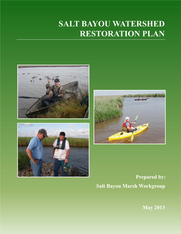 Salt Bayou Watershed Restoration Plan