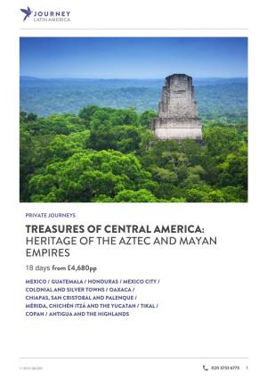 Heritage of the Aztec and Mayan Empires