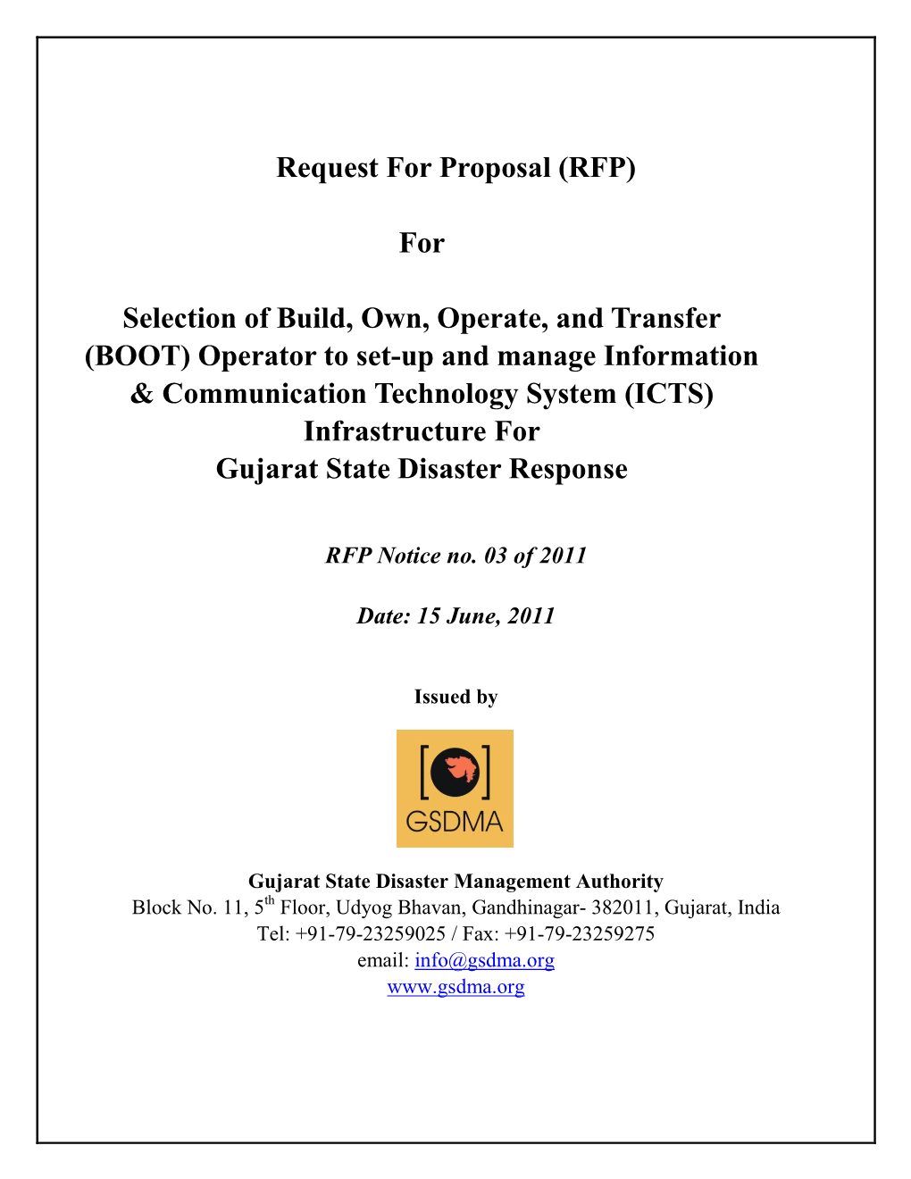 Request for Proposal (RFP)